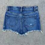 ZARA  high rise button fly cut off fray hem festival Jean shorts Photo 1