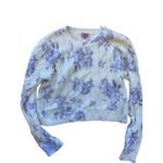 Francescas Mia Floral Intarsia Pullover sweater soft floral size medium White Photo 1