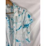 Lucky Brand  Tie Dye Button Down Shirt Size Medium Photo 2