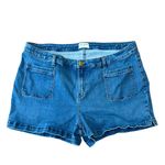 Lane Bryant  jean shorts Size 24 Plus Blue denim Pockets Photo 3