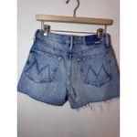 MOTHER Denim MOTHER The Skipper Short N Long Fray Leap At The Chance Size 24 Denim Shorts NWT Photo 3