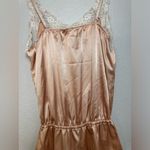 Victoria's Secret Victoria’s Secret Angels Peach and Cream Satin and Lace Romper size Medium Photo 13