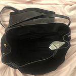 ZARA  Black Suede Leather Cross Body Purse Gold Hardware Interior Pockets Buckle Photo 2