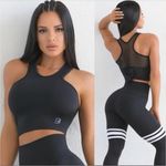Bombshell sportswear  black mesh tie tank top!!! Photo 1