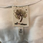 Self Esteem White Ruffle Lace Up Sleeveless Top  Photo 4