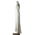 Alexandra Grecco Viola Silk Wedding Gown Ivory Size 8 Open Back White Photo 6
