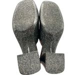 Jeffrey Campbell  Petra Block Heel Jelly Slide Black Glitter Sandal Womens Size 7 Photo 10