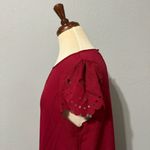 SheIn Women Burgundy Short Sleeves Pull On Relaxed Dress Size M Photo 6