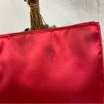 Giorgio Beverly Hills Red Satin Zip Close Cosmetic Makeup Bag Photo 7