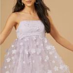 Altar'd State NWT  Feminine in 3D florals this babydoll style mini is Size M Photo 0