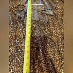 Old Navy  Waist Defined Ruffle Trim Mini Dress Leopard print women’s Large NWT Photo 7