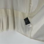 Vera Wang Simply Vera  Cream Women's Open Front Draped Shrug NWT Size L Petite Photo 4