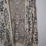 Pink republic  XL Aztec Pocketed Gray Creme Cardigan Photo 0
