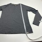 Meriwool Layers Womens Large 190g Grey Gray Wool Long Sleeve Henley Shirt *FLAW Photo 8