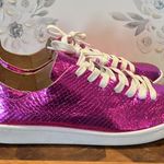 Schultz Ofelia Metallic Pink Leather Casual Lace Photo 5