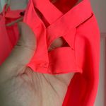 EXPRESS Neon Pink Short Sleeve Top Criss Cross Sleeve Size Medium Photo 1