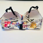 Torrid  Curve Dream Wire Free Lightly Lined Everyday Bra Size 40D White Newspaper Photo 4