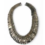 Vintage Egyptian Revival Les Bernard Necklace Silver Collar Choker No Clasp Photo 3