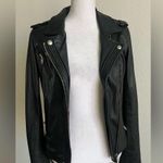 IRO  Black Leather Moto Jacket HAN lining for cold weather Photo 0