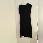 ZARA  Black V-Neck Midi Dress NWT size M Photo 4