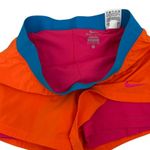 Nike  2 in 1 Orange Pink Blue Dri Fit Athletic Shorts Size Women's Small Photo 2