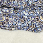 Evolution and creation  Blue Mosaic Crop Leggings Size Medium Photo 6