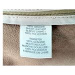 Rebecca Taylor  Tan Genuine Leather Scalloped Open Front Jacket Small Photo 5