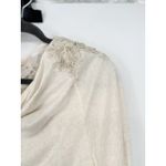 Anthropologie Meadow Rue Cream Bria Embroidered Lace Back Pullover Top Small Photo 6