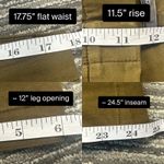 Vince  Pleated Ankle Tapered Chino Pants Olive Green Work Career Office Size 10 Photo 9