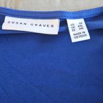 Susan Graver Royal Blue Women’s 3X Dress Faux Wrap NWOT Elegant Photo 6