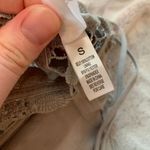 Cherish  Women's Crochet Lace Daisy Floral V-Neck Strappy Bralette Gray Size‎ S Photo 3