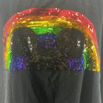 Disney Parks Rainbow Collection Pride Black Shirt Tank Sequin Size 3X Photo 1