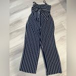 Striped‎ Navy Jumpsuit Blue Size XL Photo 3