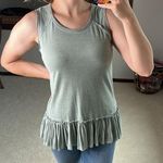 Alya : Dusty Olive Green Babydoll Tank Photo 0