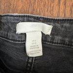 H&M Western Cowgirl Sz 2 Black High Rise Distress Raw Hem Stretchy Jean Shorts Photo 2