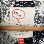 Anthropologie  Conversations Colloquial Long Sleeve Shirtdress 0 Abstract Art Photo 8