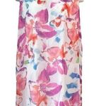 DKNY  Chiffon Watercolor Print A-line Dress Size 16 NEW Photo 0