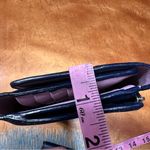 Coach Leather Navy Blue Lavender trifold wallet clutch woth check book holder Photo 13