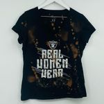 The Las Vegas Raiders Short Sleeve Glitter Shirt Size XL Photo 1