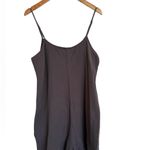 Monrow Revolve Gray Loose Fitting Summer Romper With Pockets L Large Photo 3