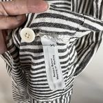 Madewell Dress Small Stripe Play Button Back Tee Linen Blend Coastal Beach Photo 4