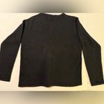 Classic Elements Vintage Embroidered Knit Button Up Black Holiday Y2K Sweater Photo 7