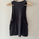 Old Navy  Dark Gray Cloud 94 Soft Sleeveless Cutout Tank Top Photo 3