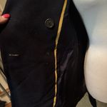 J.Crew Womens Size 6 Melton Wool Pea Coat Navy Blue Stadium Jacket Belted Photo 3