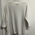 Chic Graphic Sweater with Pink and Black Accents White Size XL Photo 3