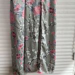 Free People Floral Side Tie Satin Long Dress Photo 4