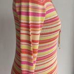 Burns Multi Color Stripes Knit Sweater NWOT Photo 2