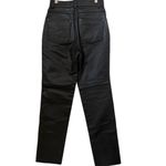 Frontier Leathers Womens Pants 8 Black Leather Straight Casual Biker Office Moto Photo 1