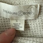 Treasure and Bond Cool Summer Waffle Knit Asmmetrical Sweater Women's Large Photo 2