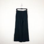 Amour Vert Eugenia Black Tie Waist Luxe Fleece Pants Small Wide Leg Photo 10